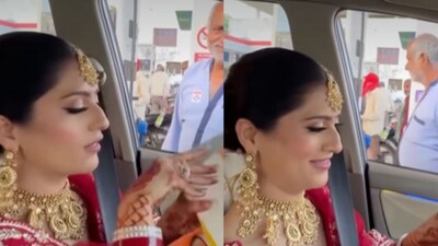 The woman was seen dressed in her bridal outfit. (Photo Credit: Instagram)