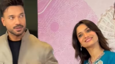 Ankita and Vicky were spotted at the screening of Gandhi Talks. (Photo Credit : Instagram)