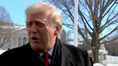 US President Donald Trump speaks to reporters on Minneapolis shooting. (Rapid Response 47/X)