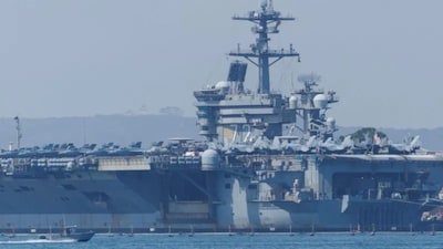 Naval strike group led by the USS Abraham Lincoln in West Asia| Image: X