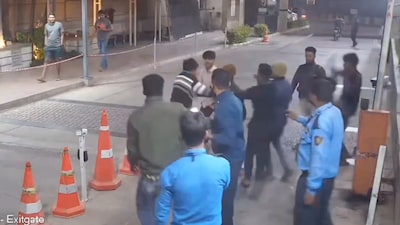 A snippet of the CCTV footage (Image credit: X)