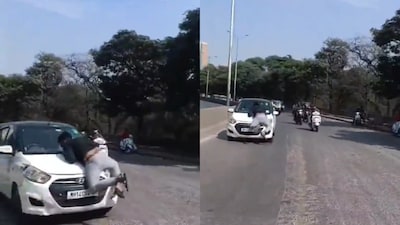 A grab from the viral video (Image credit: X) 