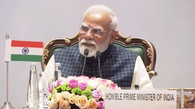 PM Narendra Modi speaks at the India-EU Business Forum at Bharat Mandapam, in New Delhi on January 27, 2026. (Image: Narendra Modi/YouTube)