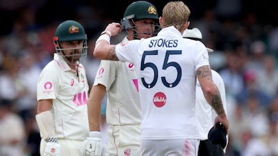 Ben Stokes engaged in a war of words with Marnus Labuschagne (Picture credit: AFP)