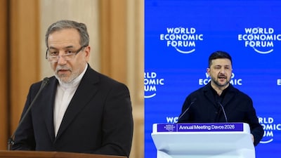 Abbas Araghchi called Volodymyr Zelensky a confused clown after Zelensky accused Iran’s leadership of killing its own people. (Images: Reuters)