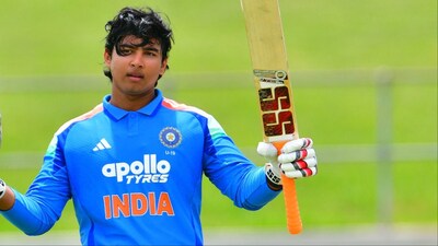 Vaibhav Sooryavanshi out for 1 in India's 2nd warm-up match. (Picture Credit: X/@BCCI)
