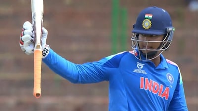 Vaibhav Sooryavanshi scores 72 runs from 67 balls against Bangladesh in U19 World Cup 2026 match. (Picture Credit: Screengrab)