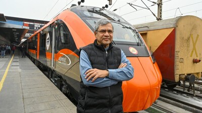 Railway Minister Ashwini Vaishnaw during the inspection of the new Vande Bharat sleeper train ahead of its flagging off by PM Narendra Modi, in New Delhi, Jan. 3, 2026. (PTI Photo)