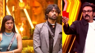 Bigg Boss Tamil Season 9 sparks controversy after host Vijay Sethupathi issues a red card to contestants Paaru and Kamaruddin following the Sandra incident.