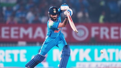 Virat Kohli in action vs New Zealand.(PC: AP)