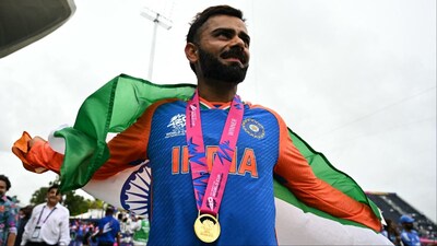 Virat Kohli won U19 World Cup in 2008 and T20 World Cup in 2024. (Picture Credit: AFP)