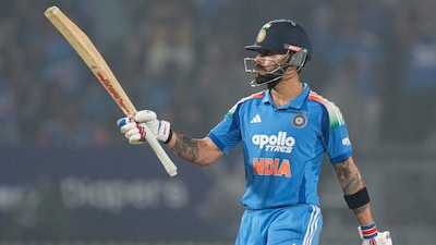 Virat Kohli smashed 93 off 91 balls (PTI)