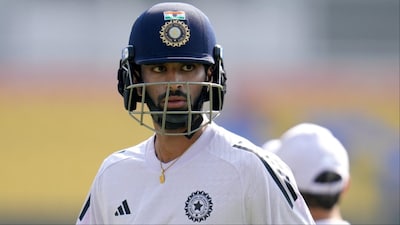 Washington Sundar started batting in nets at BCCI's CoE. (Picture Credit: AFP)