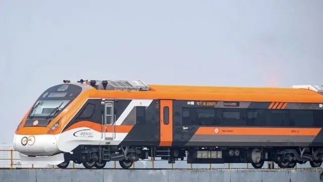 For safety, the train is equipped with KAVACH safety system, the latest anti-collision system, CCTV cameras, automatic doors, along with advanced fire safety mechanisms and a real-time communication network connecting loco pilots, train managers, and station masters. For safety, the train is equipped with KAVACH safety system, the latest anti-collision system, CCTV cameras, automatic doors, along with advanced fire safety mechanisms and a real-time communication network connecting loco pilots, train managers, and station masters.