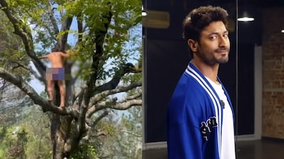 Vidyut Jammwal posts naked video climbing a tree, citing yogic practice Sahaja. 