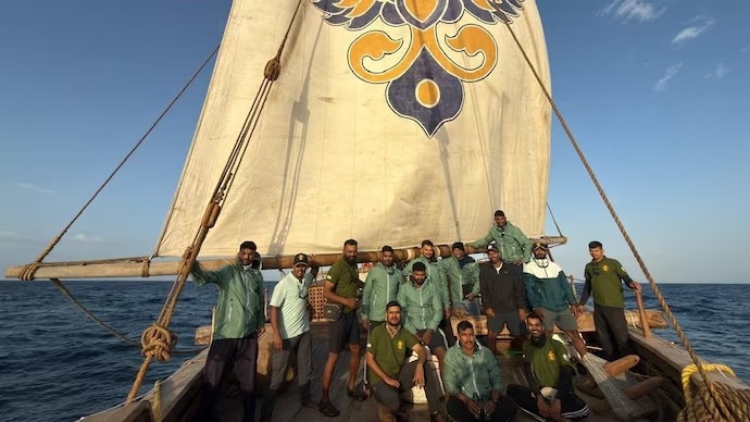 The INSV Kaundinya reflects the country’s ancient maritime connections across the Indian Ocean. The vessel is named after Kaundinya, a legendary mariner who sailed across the ocean to South East Asia, as per the BBC. The project was started in July 2023 after a tripartite agreement was signed between the Indian Navy, the Ministry of Culture and M/s Hodi Innovations. The INSV Kaundinya reflects the country’s ancient maritime connections across the Indian Ocean. The vessel is named after Kaundinya, a legendary mariner who sailed across the ocean to South East Asia, as per the BBC. The project was started in July 2023 after a tripartite agreement was signed between the Indian Navy, the Ministry of Culture and M/s Hodi Innovations.