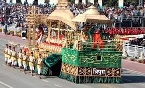 With the theme 'Empowering Rural Economy the Gandhian Way', Tripura was give the best state tableau award during the Republic Day celebrations in 2019. Jammu and Kashmir bagged the second position, while the state of Punjab was placed in the third spot. A total of 16 states and Union Territories as well as six ministries and departments participated in the Republic Day parade at that time. Punjab came into spotlight as it depicted the Jallianwala Bagh incident. In 2020, Assam was adjudged the best tableau among the 16 states/union territories tableaux. It was based on the theme 'Land of Unique Craftsmanship and Culture'. The tableaux of Odisha and Uttar Pradesh were named joint second best. 
