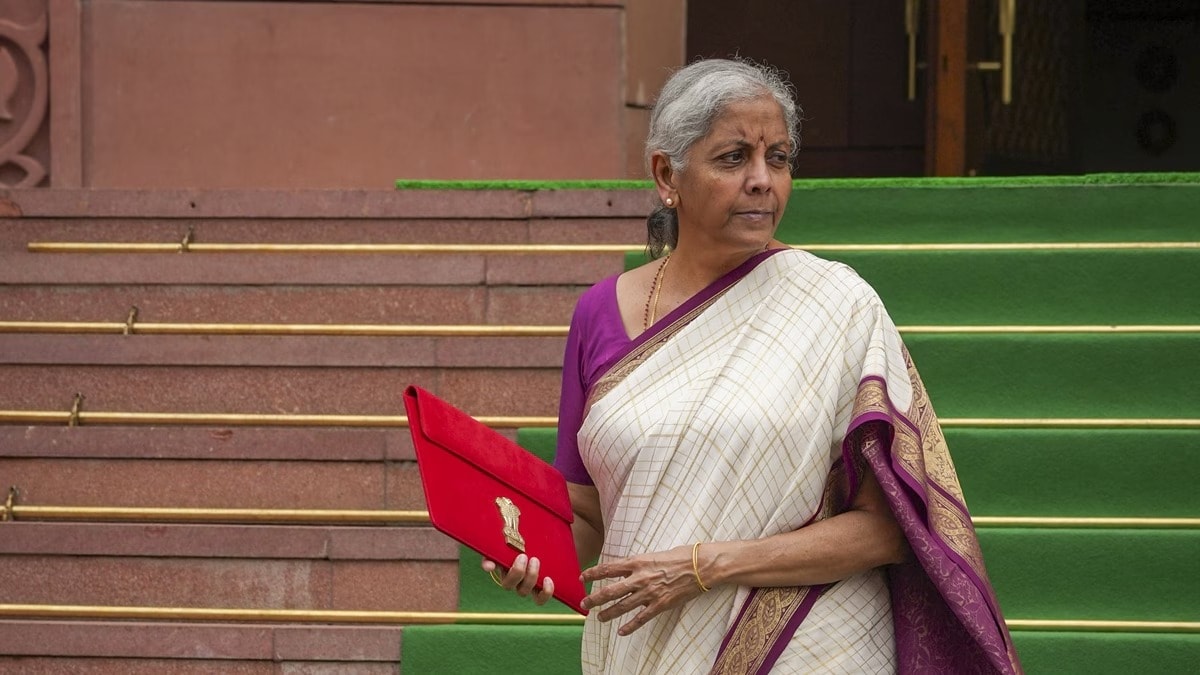 In 2021, Sitharaman wore a red and off-white Pochampally silk saree from Telangana with ikat patterns. The 2022 Budget saw her in a terracotta Bomkai saree from Odisha in brown and maroon shades. In 2023, she chose a red silk saree with black Kasuti embroidery from Karnataka. For the 2024 Interim Budget, she wore a blue Tussar silk saree with Kantha work from West Bengal, followed by an off-white Mangalagiri saree with a magenta border in July. In 2025, she arrived in a cream Madhubani hand-painted saree from Bihar, gifted by Padma Shri awardee Dulari Devi.

