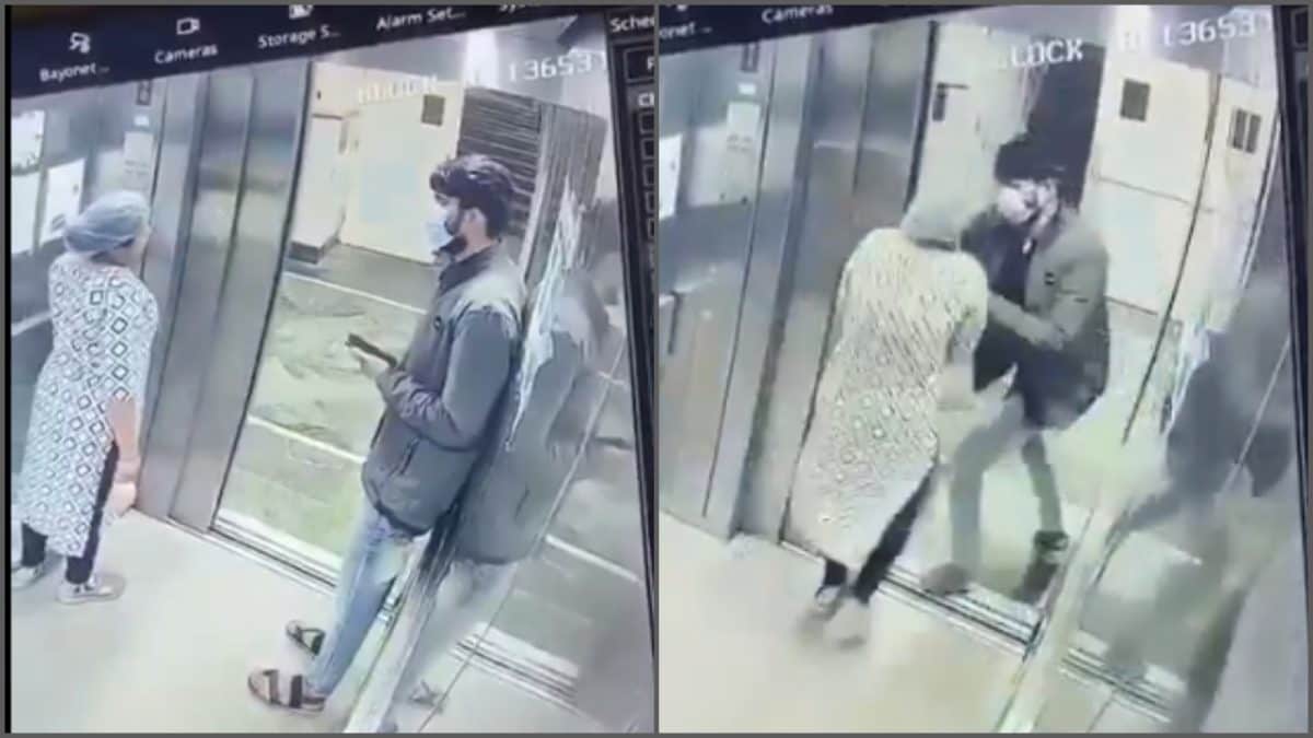 Man Snatches AIIMS Bhopal Woman Staff's Mangalsutra Inside Lift, Caught On Video