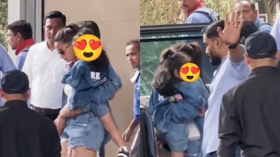 Alia Bhatt was spotted with Raha. (Photo: Viral Bhayani)