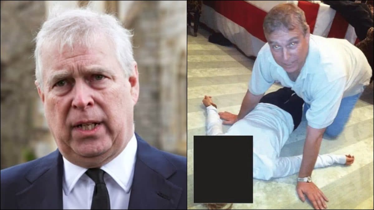 Andrew Mountbatten-Windsor Seen Crouching Over Woman In Creepy Photo From New Epstein Files
