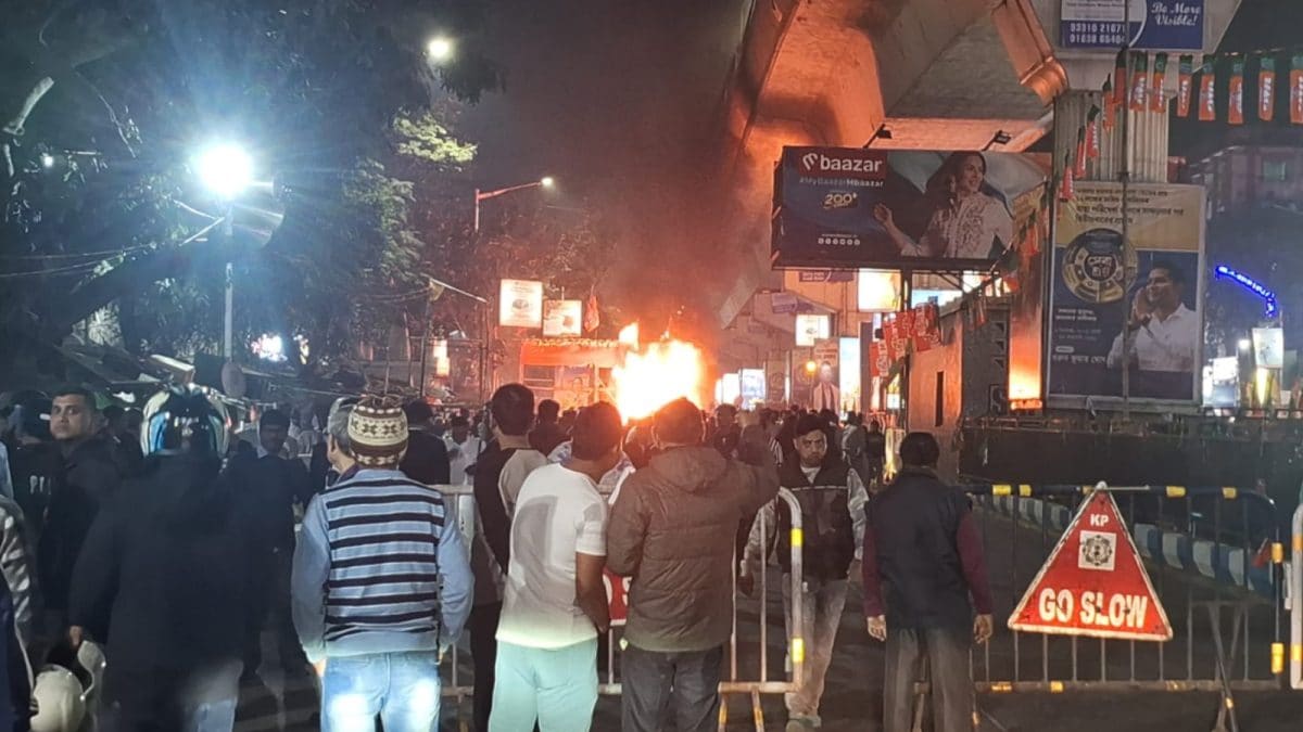 TMC, BJP Supporters Clash Near Kolkata Over Microphone Use, Rally Stage Set Ablaze