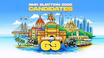 Ward No. 69 (K/West) in the 2026 BMC election. (Image: News18 Elections)
