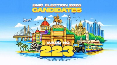 Ward No. 223 (C Ward) in the 2026 BMC election. (Image: News18 Elections)