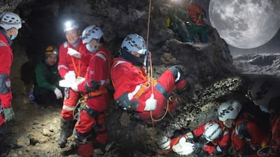 China sent 28 astronauts to train in remote karst caves, simulating the Moon’s harsh conditions like darkness, isolation, and resource scarcity.