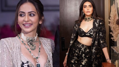 Rakul Preet Singh and Karishma Tanna 