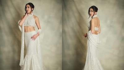 Sara Ali Khan poses in a Manish Malhotra lehenga 