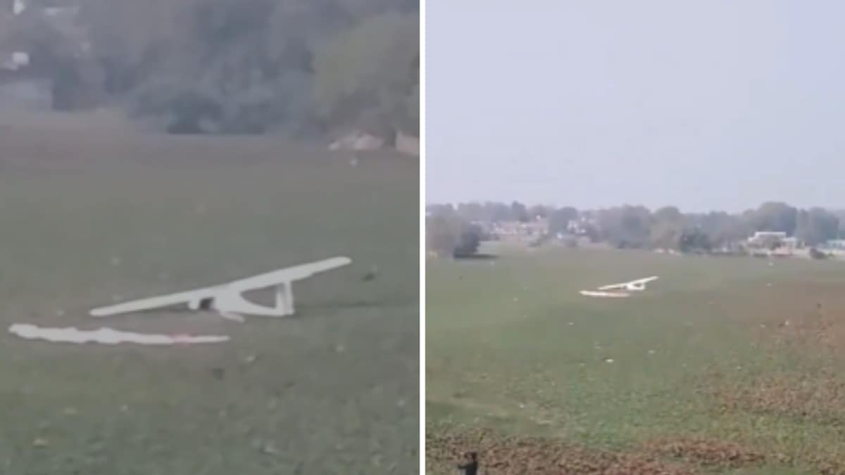 IAF Microlite Aircraft Crashes in Prayagraj