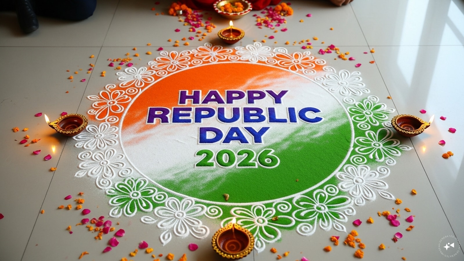 Celebrate Republic Day 2026 With Creative Tricolor Rangoli Ideas