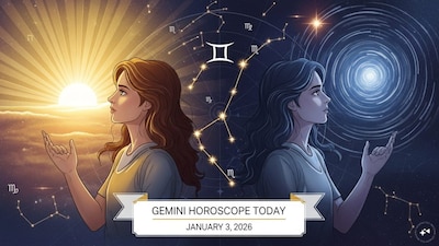 Gemini Horoscope today: Astrological predictions by Chirag Daruwalla for mithuna rashi on January 3 2026. (AI generated image)