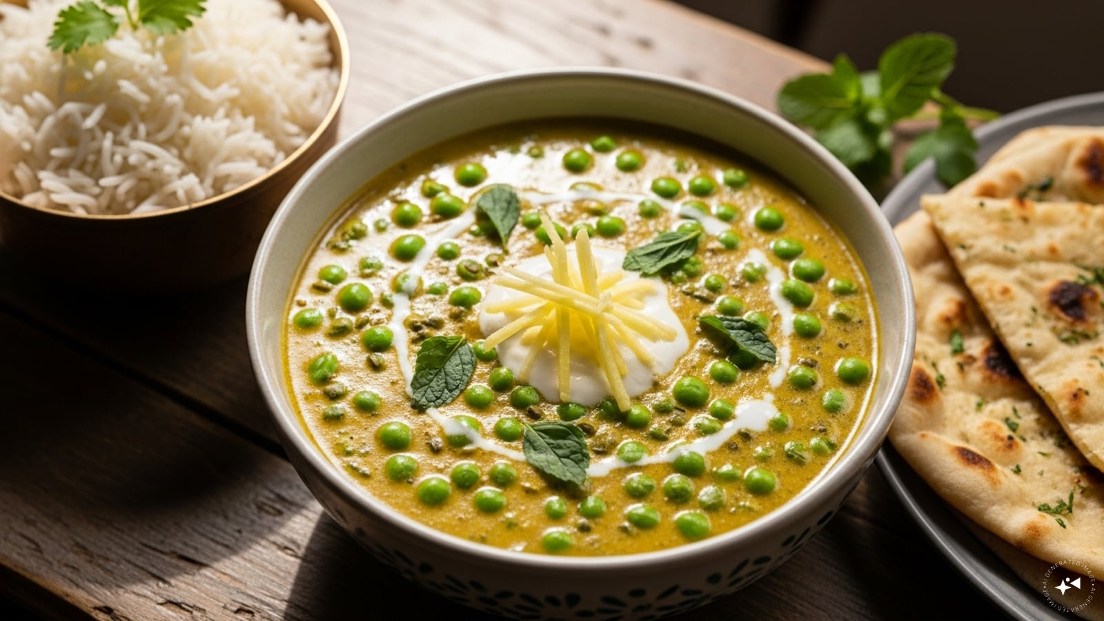 Methi Malai Matar: This North Indian delicacy combines fenugreek leaves with green peas and cream. The bitterness of methi is mellowed by the sweetness of peas and richness of cream, creating a luxurious curry.