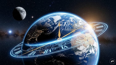 Earth is a living, dynamic planet, changing millisecond by millisecond. (AI Generated)