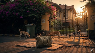 An abandoned bag near Nitesh Rane’s bungalow in Marine Drive caused panic until police found it belonged to a US citizen who left clothes and shoes. (AI Image)