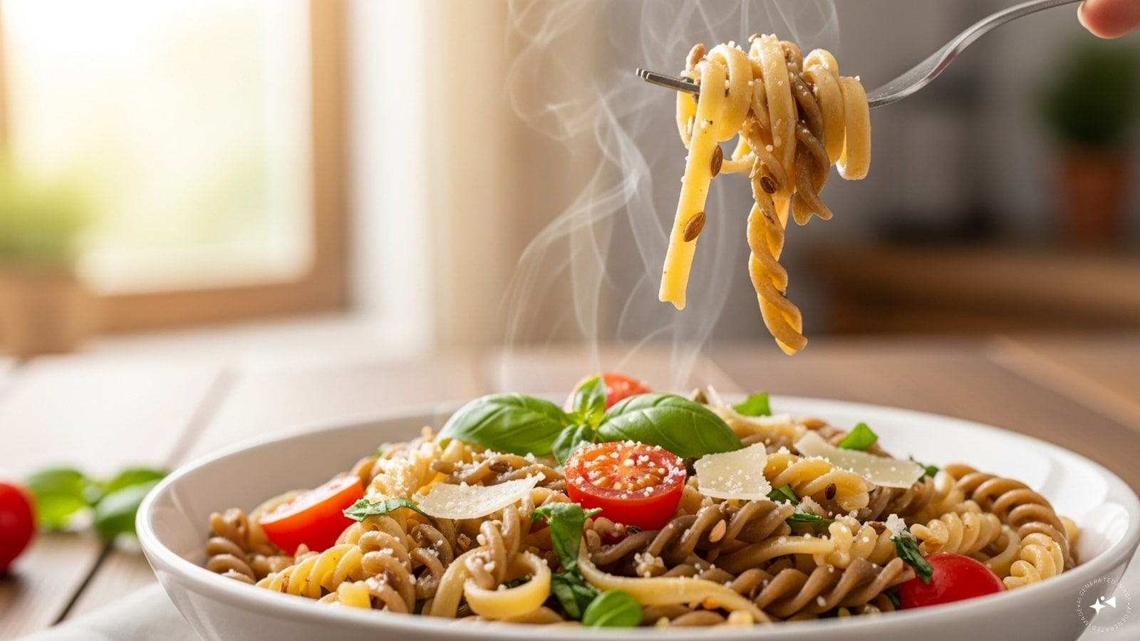  Multigrain Pasta: Choose multigrain pasta over traditional refined pasta to increase your intake of fiber and protein. Made with a mix of whole wheat, barley, and other grains, it adds texture, nutrition, and slow-release energy to your favourite pasta dishes.