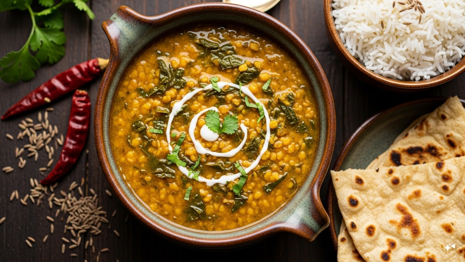 Methi Dal: A simple yet nourishing dish, methi dal combines yellow moong dal with sautéed fenugreek leaves, onions, tomatoes, and spices. The result is a mildly bitter, protein-rich curry that pairs beautifully with rice or chapati.