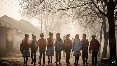 Maximum temperatures in Punjab, Haryana, and Chandigarh stayed significantly below normal on Thursday. (AI Generated Image)