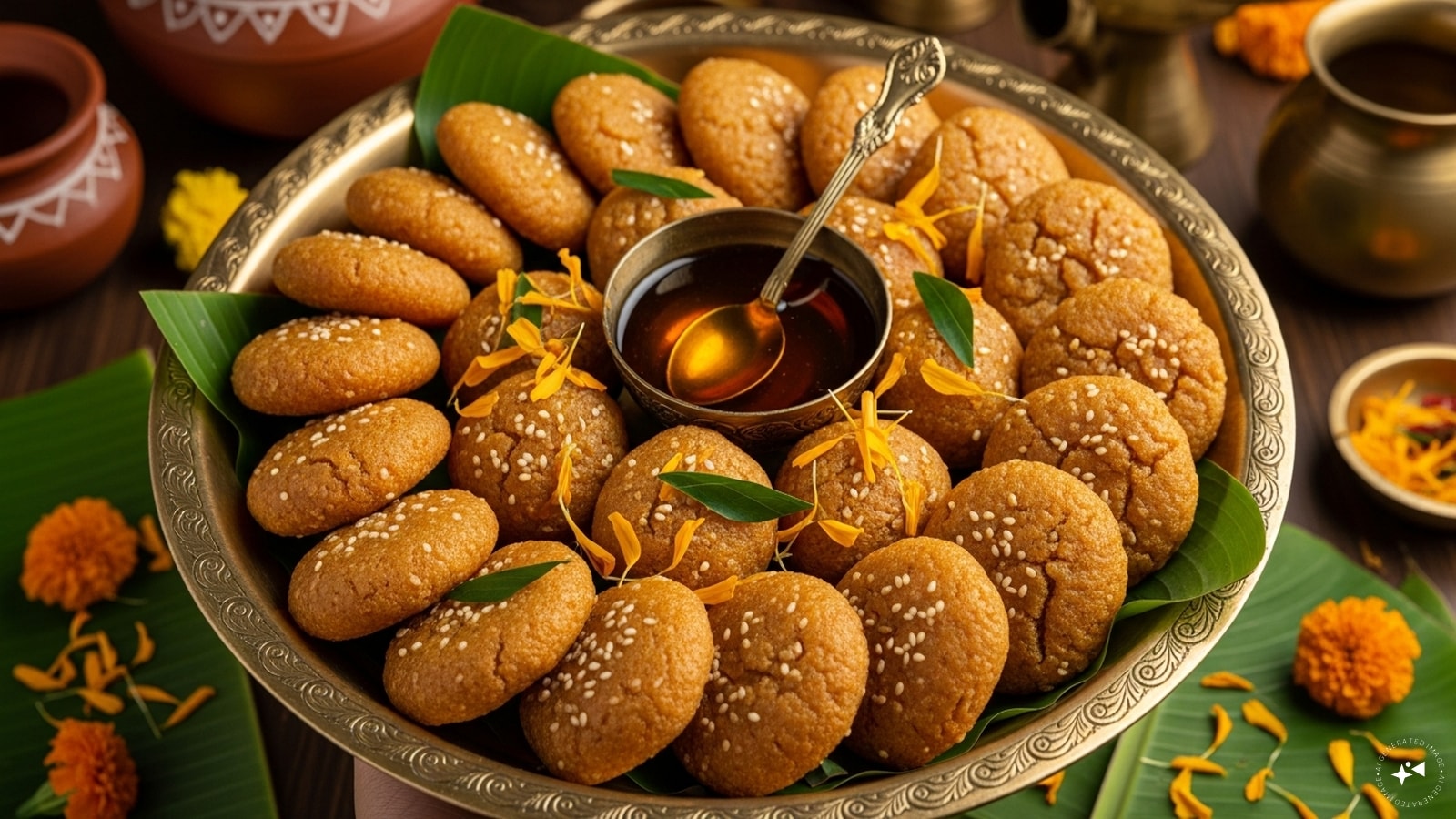  Ariselu (Andhra Pradesh and Telangana): Ariselu are deep-fried rice flour and jaggery sweets with a soft centre. Prepared especially during Sankranti, they represent celebration, hospitality, and the richness of South Indian festive cooking.