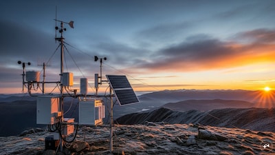 Indian scientists led by IITM Pune are deploying 3D-printed Automatic Weather Stations in Delhi under Mission Mausam to strengthen India’s weather observation network. (AI Image)