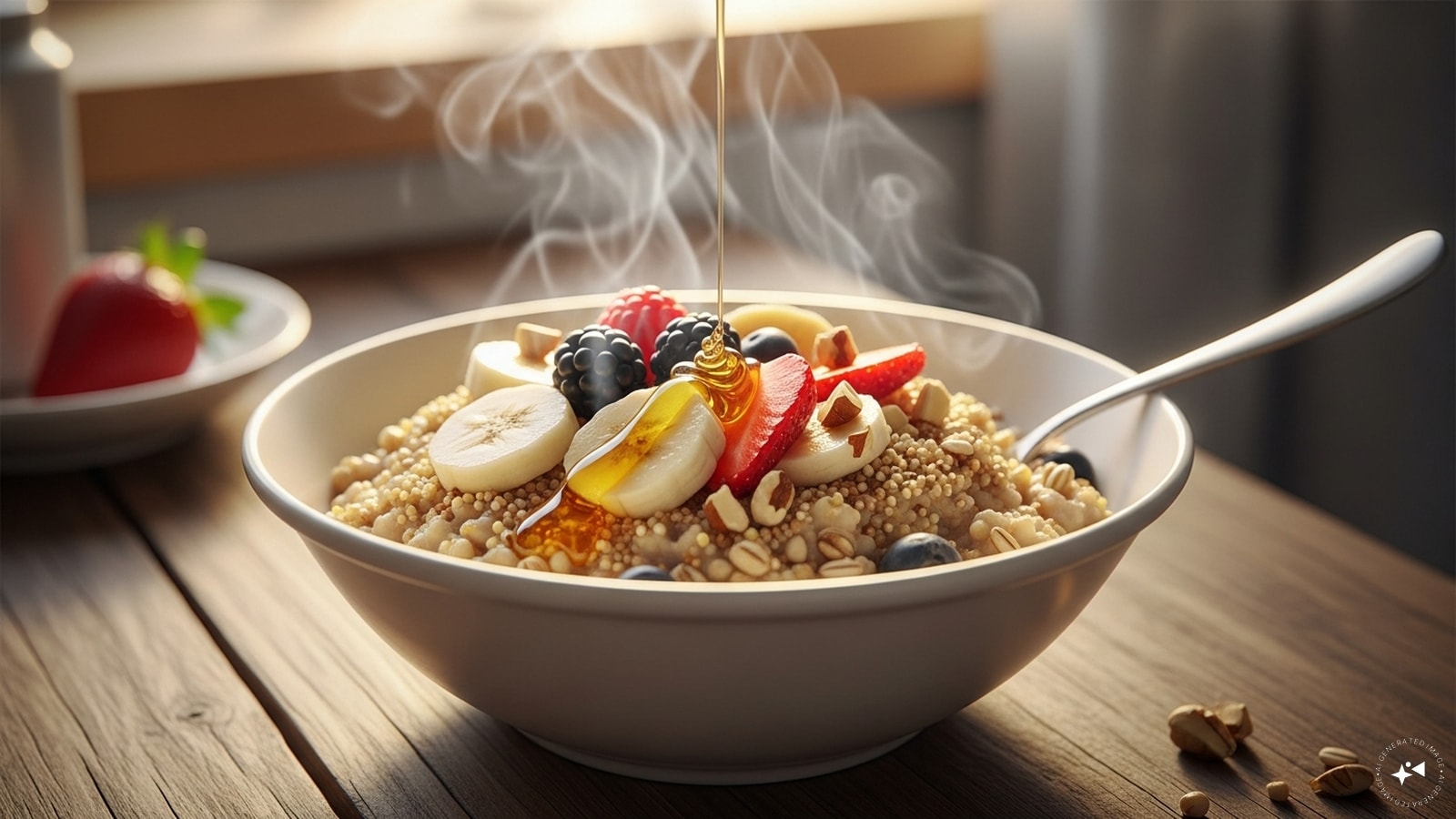  Multigrain Porridge: Warm up with a bowl of multigrain porridge combining oats, millet, and amaranth. Sweeten naturally with fruits or honey. This hearty, nutrient-rich meal supports digestion, provides sustained energy, and keeps you full for hours, making breakfast both healthy and comforting.