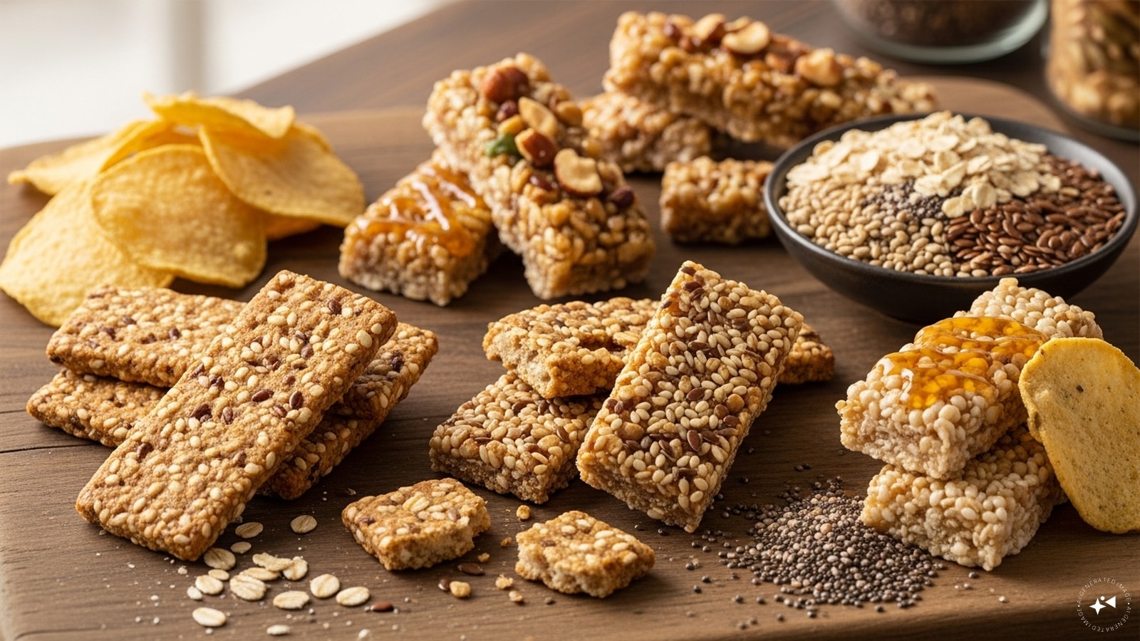 Multigrain Snacks: Opt for multigrain crackers, bars, or chips as a snack alternative. Made from oats, brown rice, and seeds, they provide crunch and flavour while offering fiber, protein, and essential nutrients. Ideal for curbing hunger between meals without processed sugars.