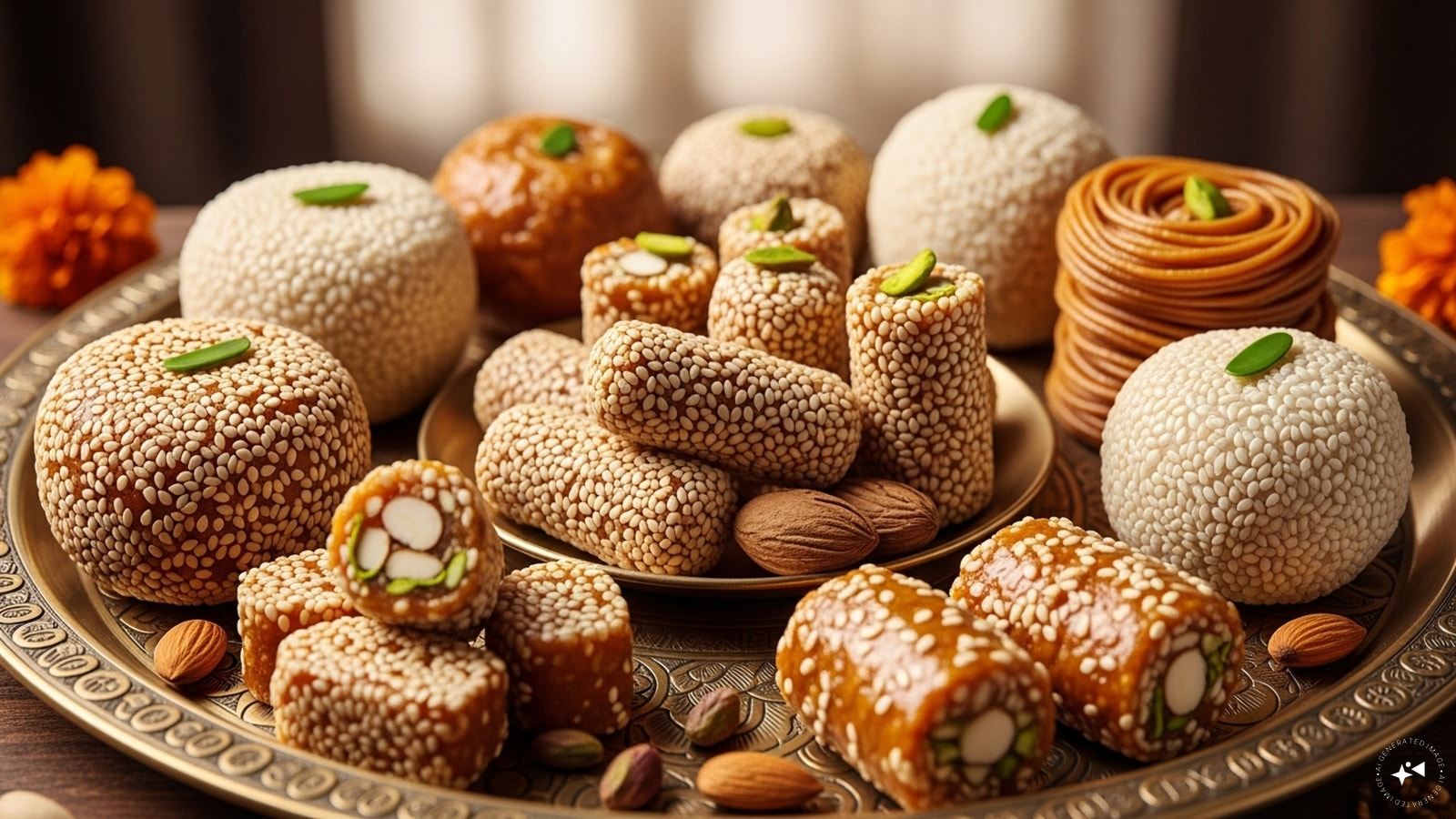 Rewari: Small, crunchy, sugar-coated sesame candies, rewari are sweet treats loved by children. They are easy to share, add joy to the celebration, and keep the Lohri spirit alive with every bite.