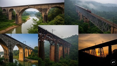 From the Chenab to the Pamban Bridge, Indian Railways’ record-breaking projects showcase world-class engineering while transforming connectivity, tourism and regional growth. (Image-AI)