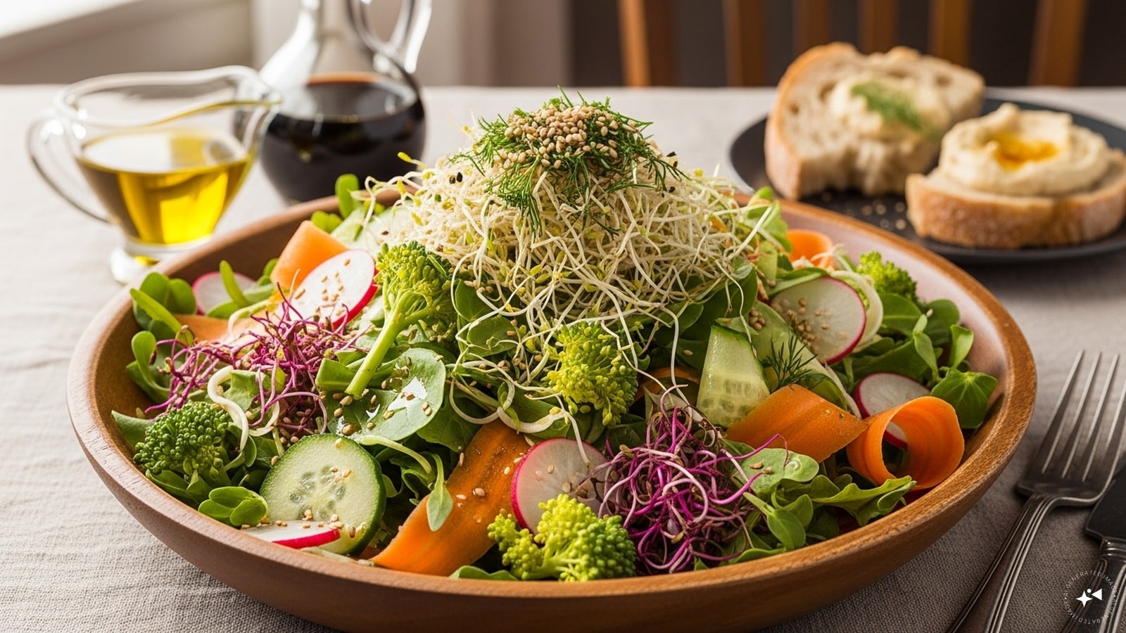  Sprout Salad: Sprout salad uses moong or mixed sprouts tossed with fresh vegetables and spices. Bursting with protein, vitamins, and minerals, it’s light yet filling. This no-cook option is ideal for a refreshing, nutritious breakfast that promotes digestion and sustained energy levels.