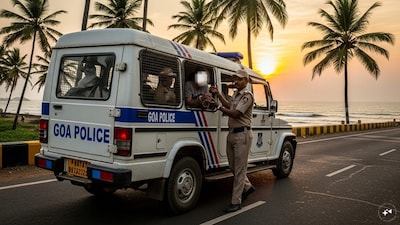 The Goa police team managed to fend off the attack and prevent the accused's escape. (AI-Generated Image)