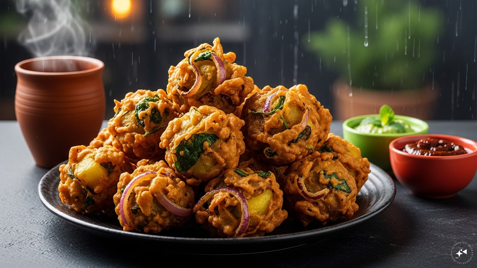 Pakoras: Perhaps the most famous besan dish, pakoras are deep‑fried fritters made by dipping vegetables like onions, potatoes, or spinach in a spiced besan batter. Crispy and golden, they are the ultimate monsoon snack, best enjoyed with hot tea and tangy chutneys.