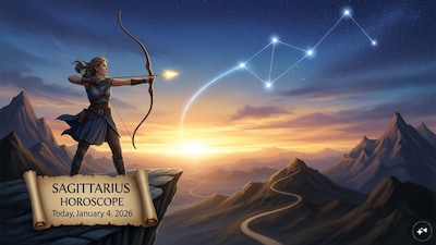 Sagittarius Horoscope Today: Astrological predictions by Chirag Daruwalla for dhanu rashi on January 4 2026. (AI generated image)